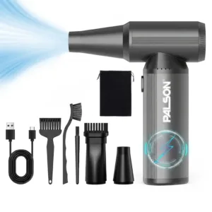 High-Speed Violent Fan – 130,000 RPM Turbo Jet Blower, 3-Speed Brushless Motor, 160W Portable Air Duster & Vacuum Kit